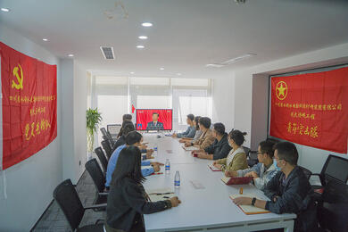 設(shè)計(jì)公司引大濟(jì)岷黨員先鋒隊(duì)、青年突擊隊(duì)集中收看